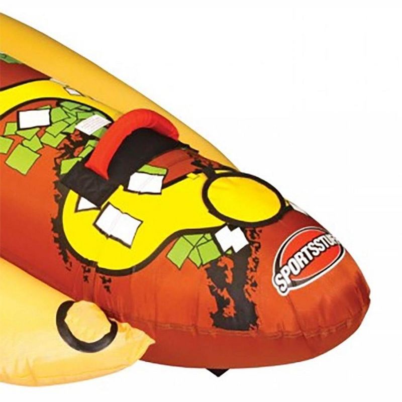 Sportsstuff Hot Dog 2 Person Inflatable Boat Lake Water Towable Tube | 53-3055