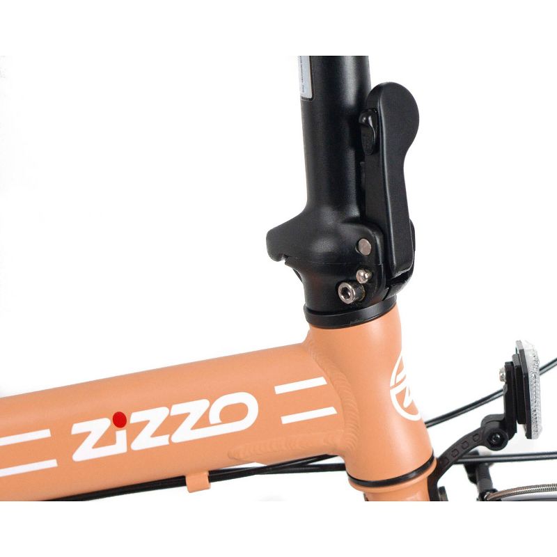 ZiZZO Forte Duty 7-Speed 20" Folding Bike - Coral
