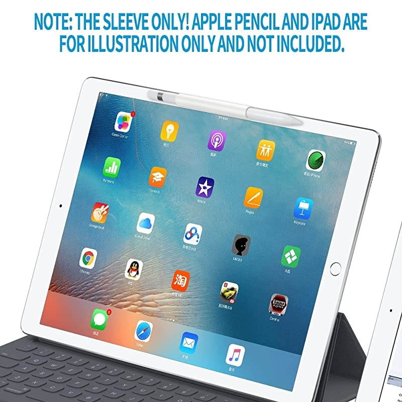 for Apple Pencil Magnetic Sleeve Soft Silicone Holder Grip for Apple iPad Pro Pencil Ivory White Apple Pencil Not Included