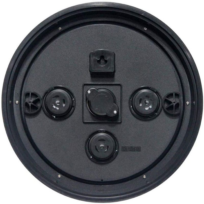 Infinity Instruments 12-Inch Round Analog Outdoor Patio Thermometer with Easy Keyhole Hanging Design, Silver