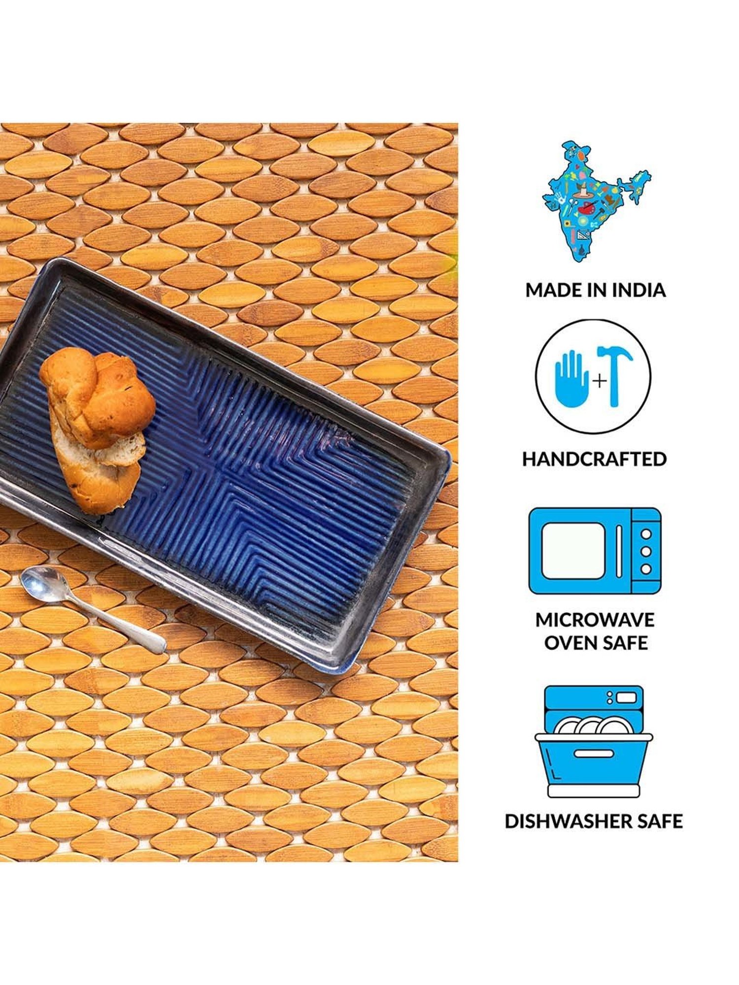 Mikasa Serenity Black Ceramic 20 cm Side Plate