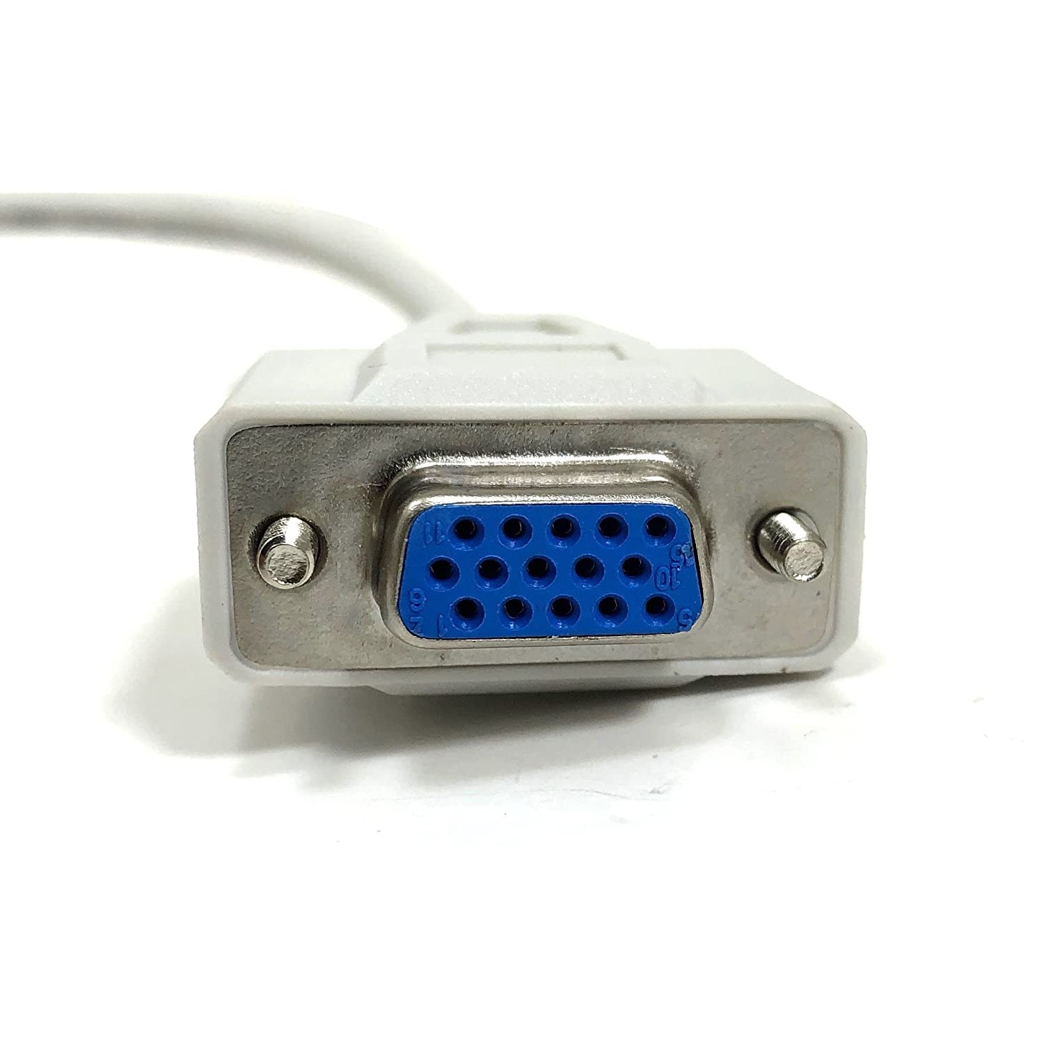 Micro Connectors, Inc. 6 feet  HD15 Male to Female VGA 1024 x 768 Extension Cable (M05-110)