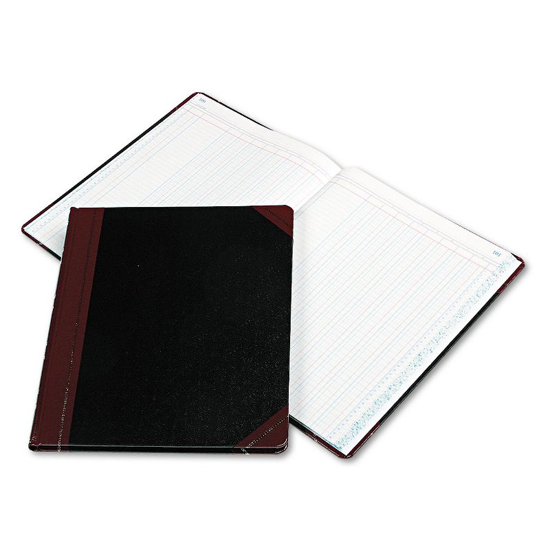 Boorum & Pease Columnar Accounting Book 8 Column Black Cover 150 Pages 10 1/8 x 12 1/4 160212158