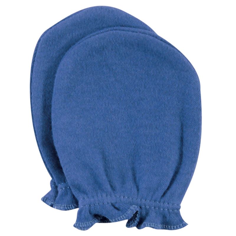 Luvable Friends Baby Cotton Scratch Mittens 4pk, Owl, One Size