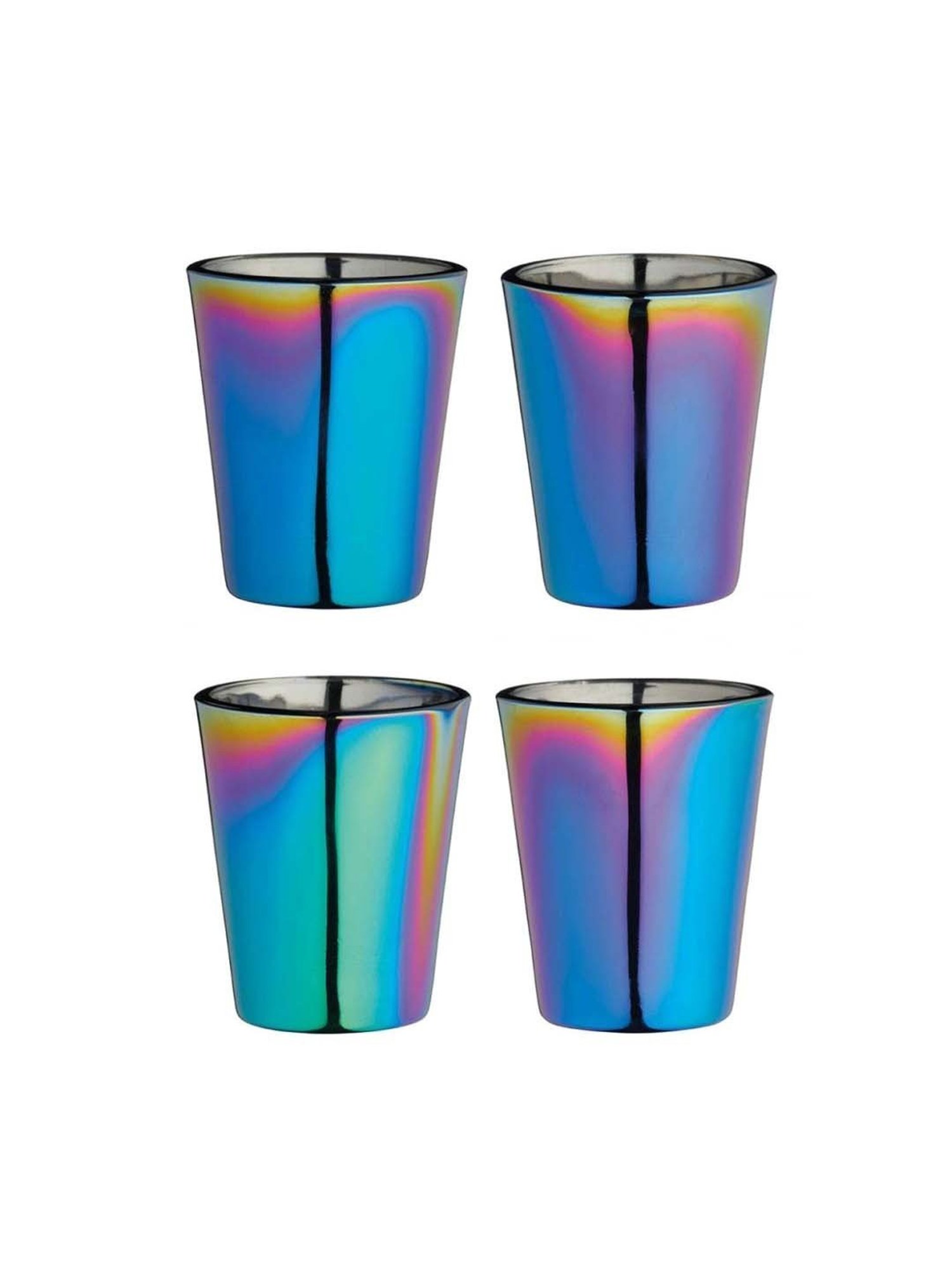 Melbify Roll Sip Transparent Cocktail Glass with straw 250ml - Set of 2