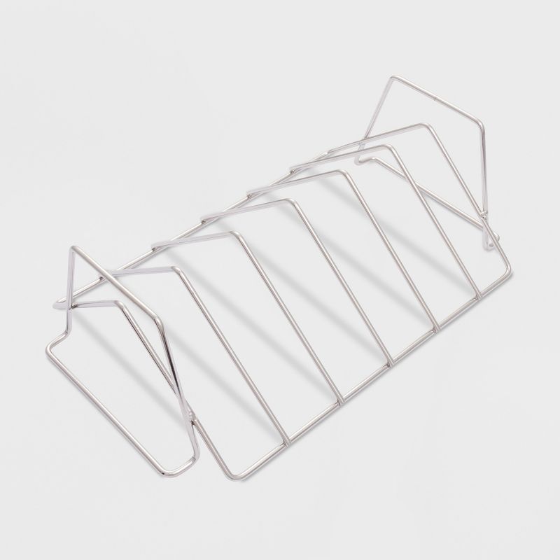 Char-Broil Grill Cookware Rib & Roast Rack - Silver