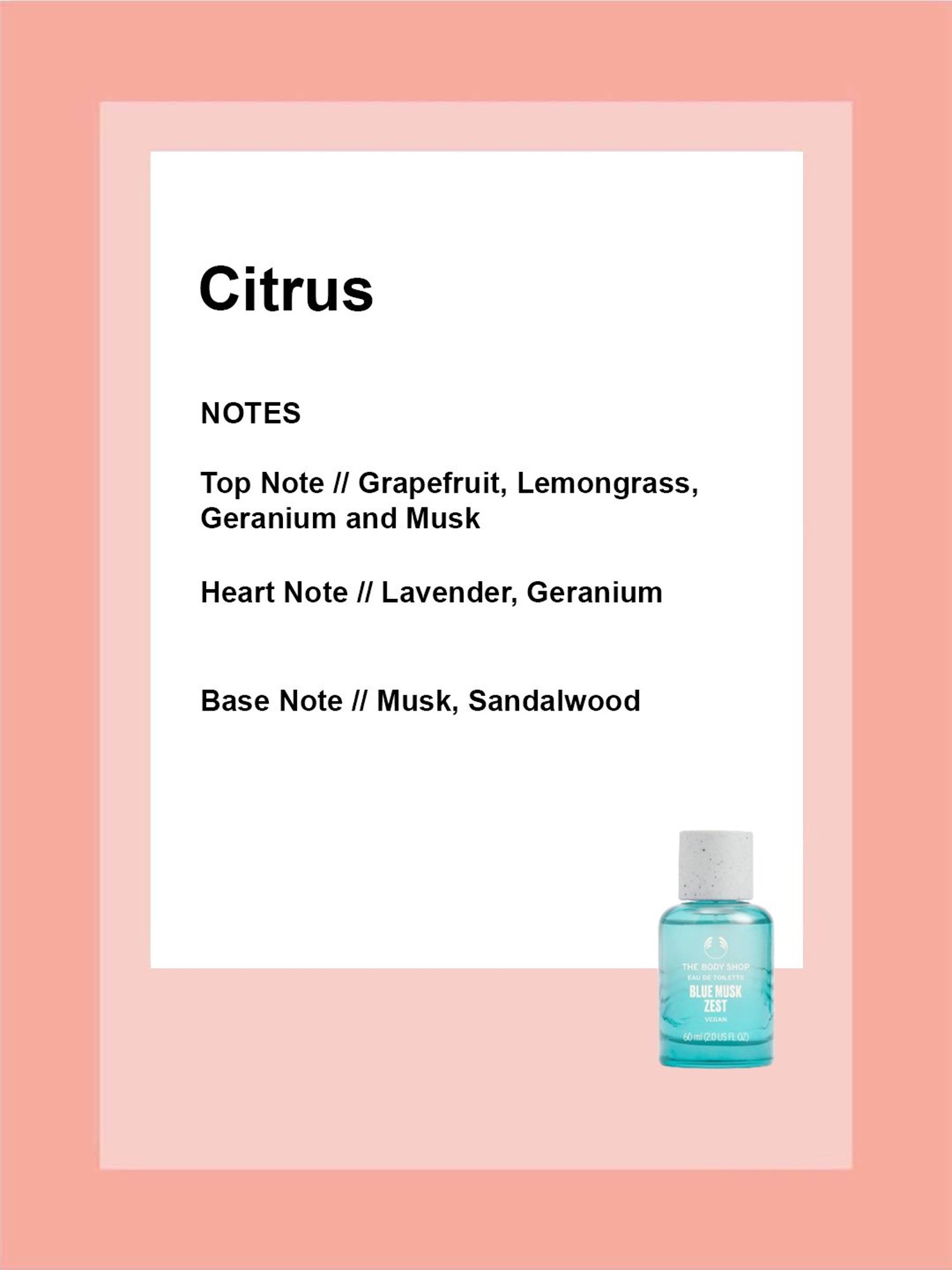 THE BODY SHOP Blue Musk Zest Eau de Toilette - 60 ml