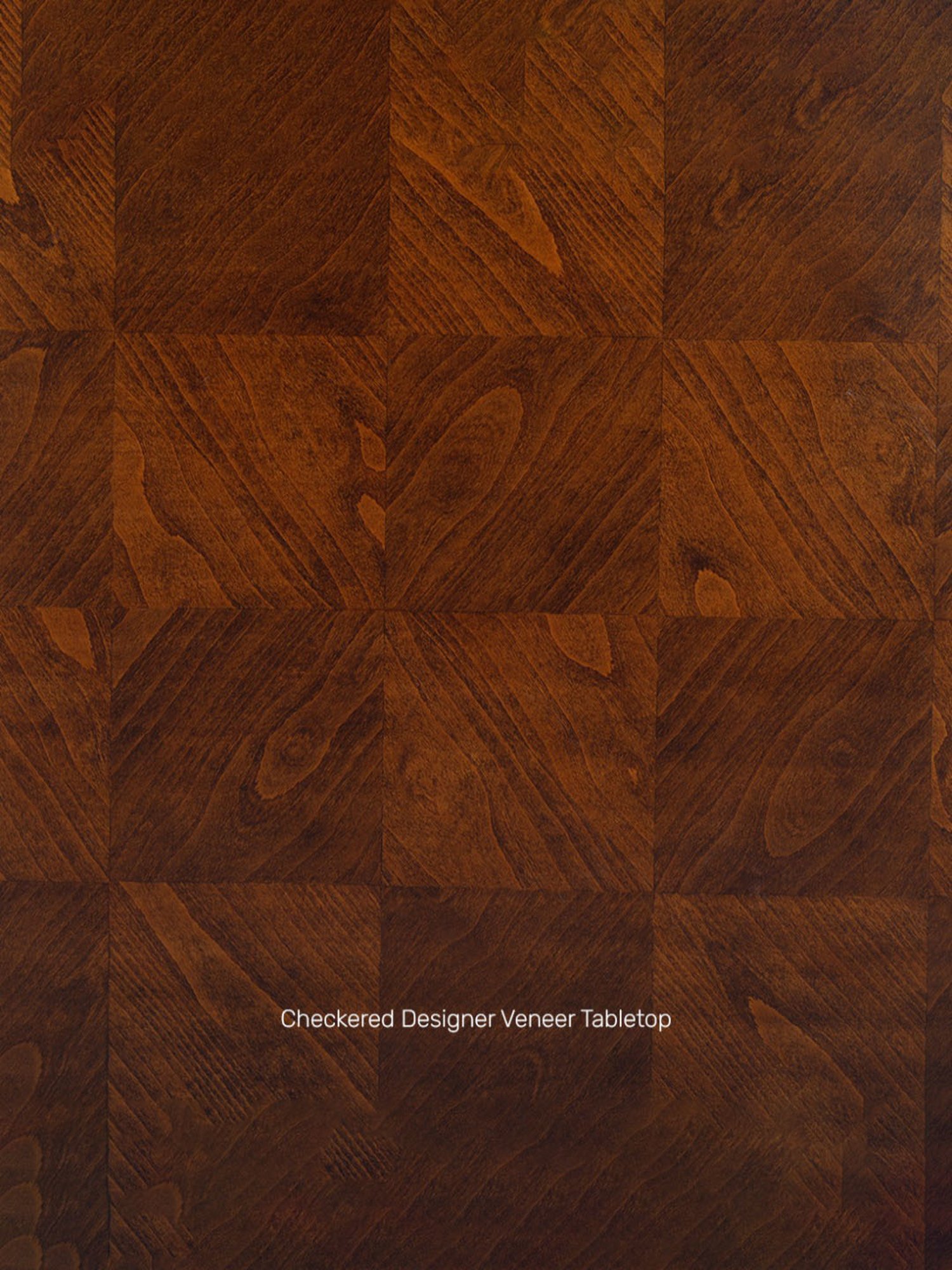 Durian Scarlet Brown Veneer & Solid Wood Coffee Table in Oak Finish