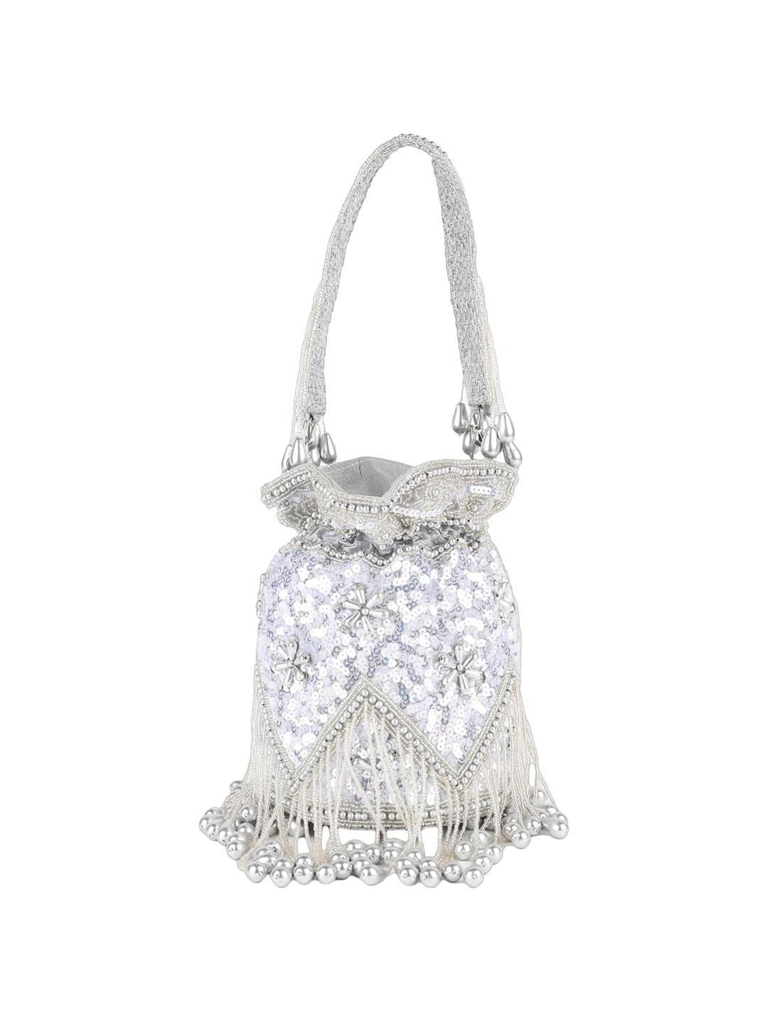 Call It Spring Silver Embellished Potli