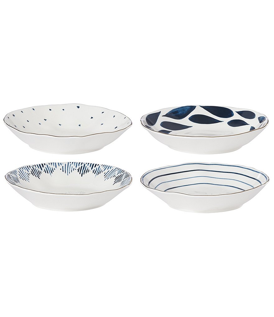 Lenox Blue Bay Assorted 4-piece Pasta Bowl Set