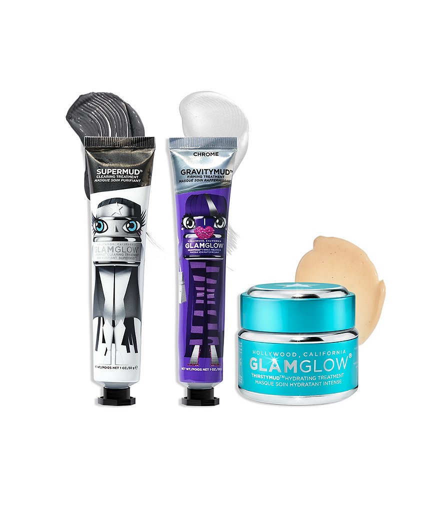 GlamGlow Face Mask Essentials: Hydrate, Firm & Clear Treatment