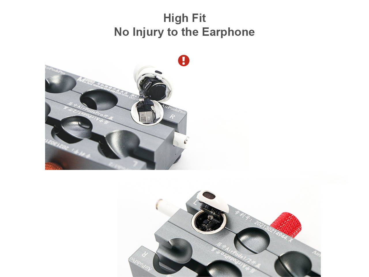 MaAnt P1 Rotating Headphone Repair Open Cover Fixture for Airpods/Airpods2G/Airpods Pro Headset Wireless Headphone Cover Separating Open Repair