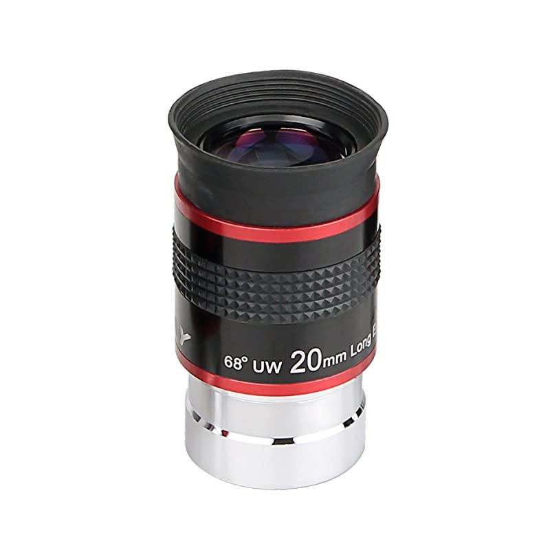 Telescope Eyepiece 125 inches Eyepiece 68 Degree Ultra Wide Angle 20mm