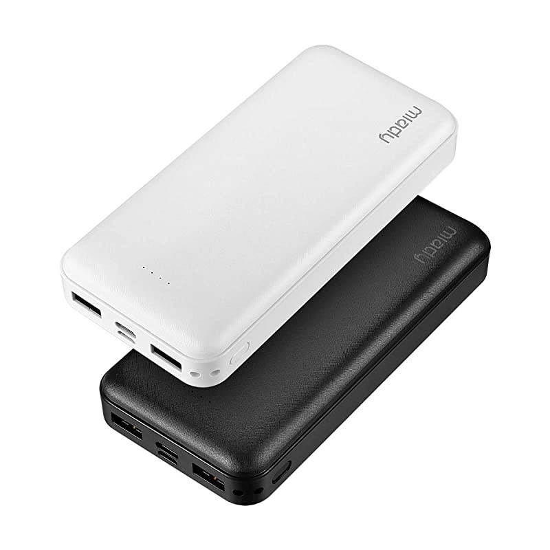 2Pack  20000mAh Portable Charger Power Bank Dual USB Output and USBC Input Fast Charging Battery Pack Charger for iPhone X Galaxy S9 Pixel 3 and etc