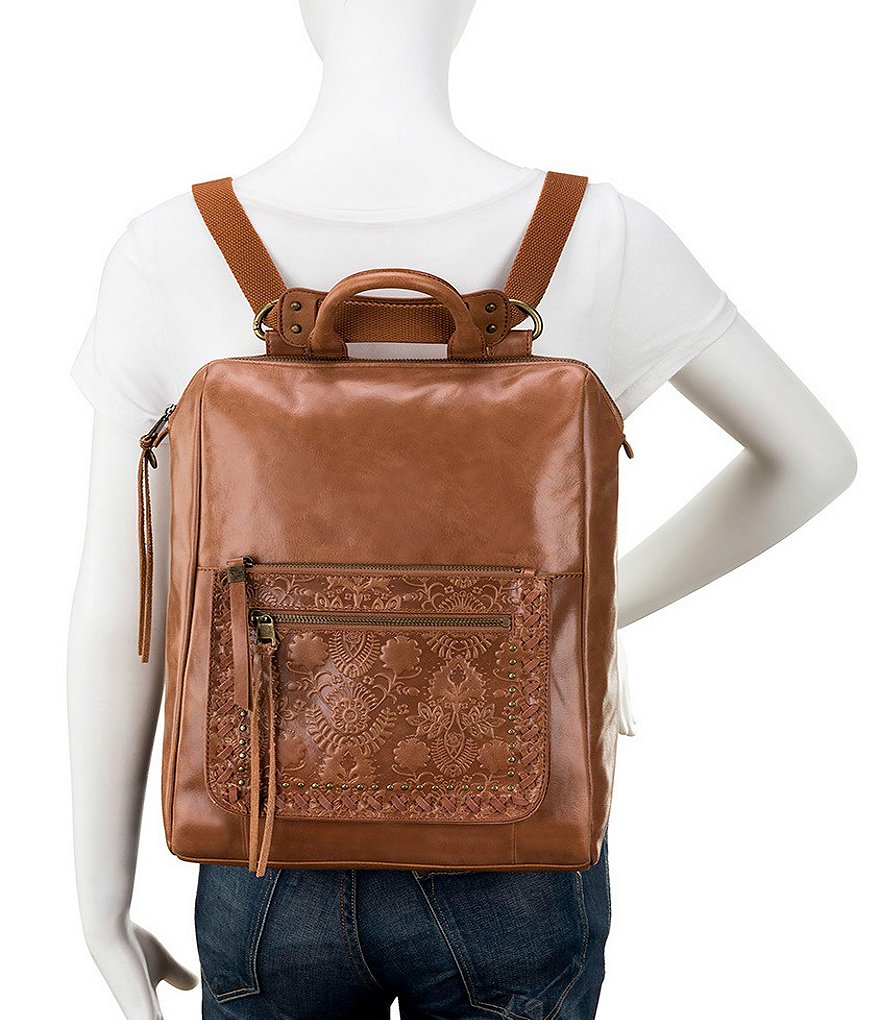 The Sak Loyola Floral Leather Convertible Backpack