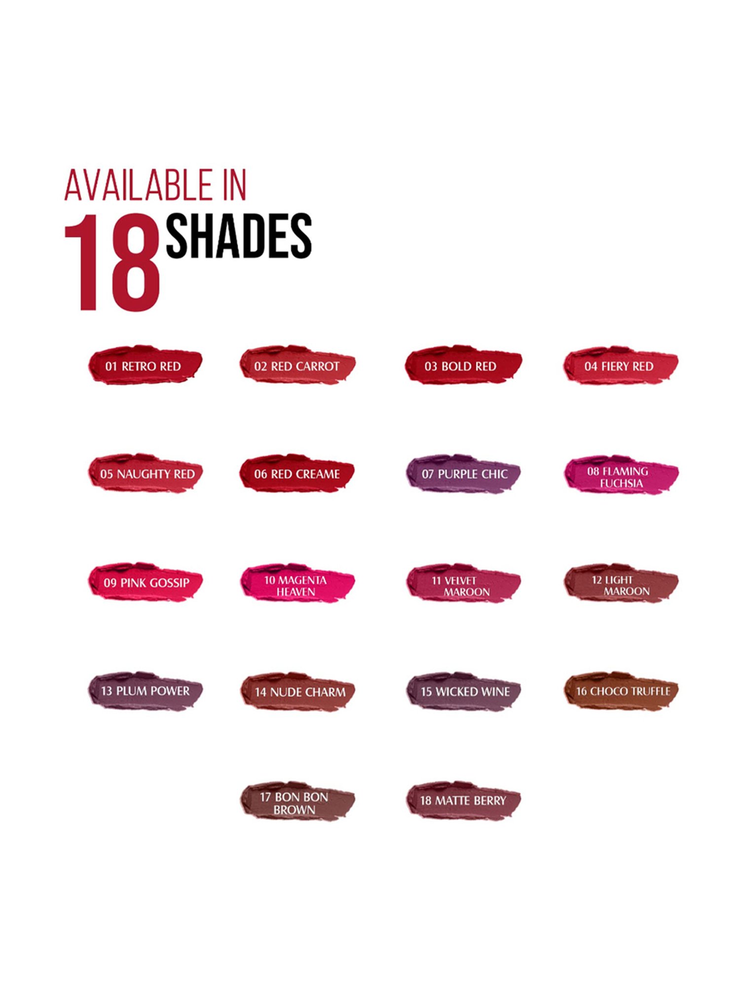 Glam21 Matt Pro Ink Non Transfer Lipstick 05 Naughty Red - 3 gm