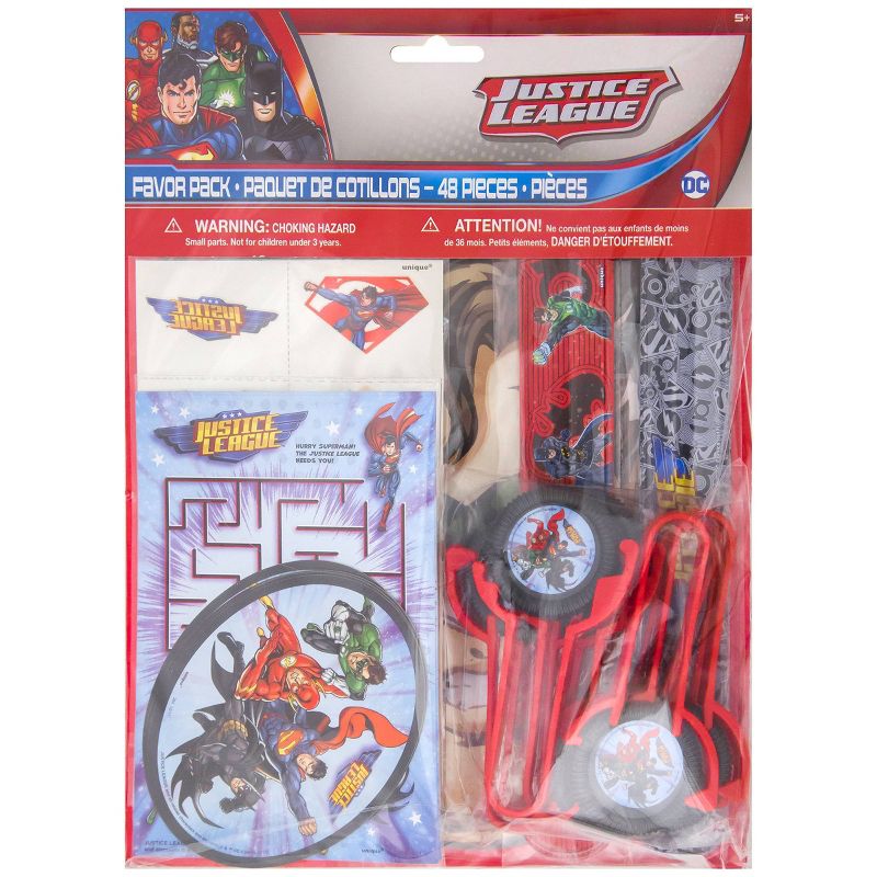 Justice League 48pc Party Favors