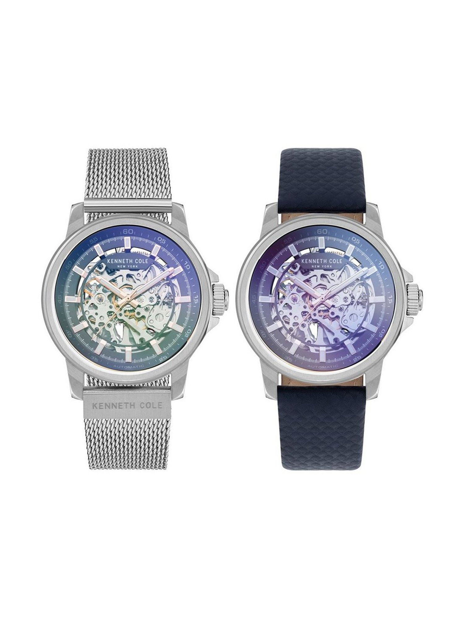 Kenneth Cole NDKCWGL2104101MN Analog Watch for Men with Leather Strap