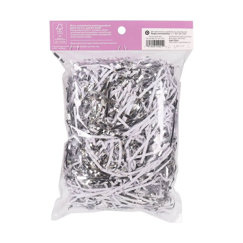 2.5oz Crinkle Paper Shred Gift Packaging Accessory Red/Pink/Yellow - Spritz™