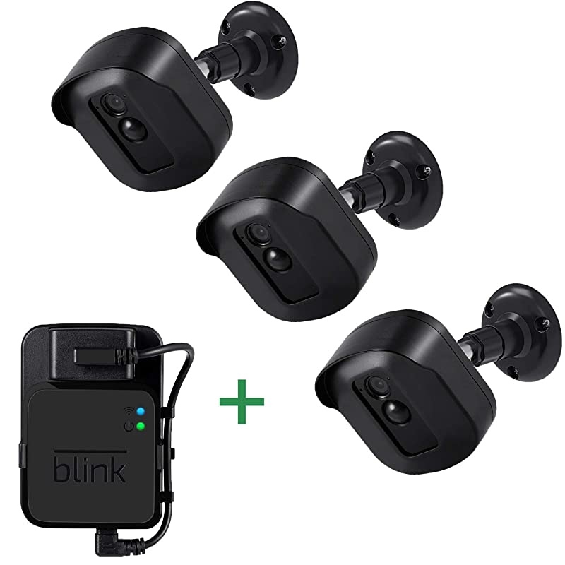 Xt2 Wall Mount Bracket 3 Pack Plastic HousingMount with Sync Module Outlet Mount for Xt2Xt Indoor Outdoor Cameras Security System Black