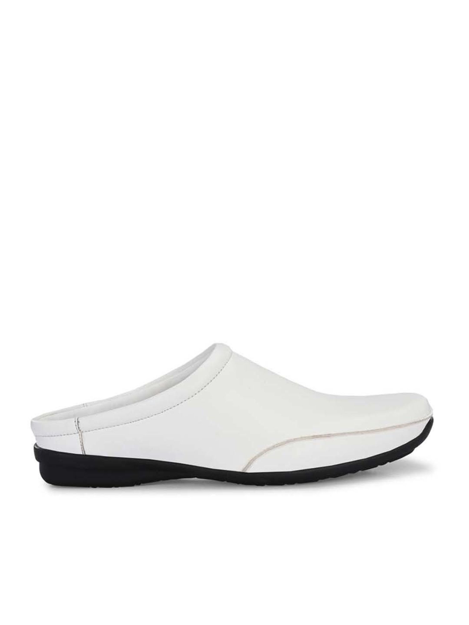 Eego Italy Men's White Mule Shoes