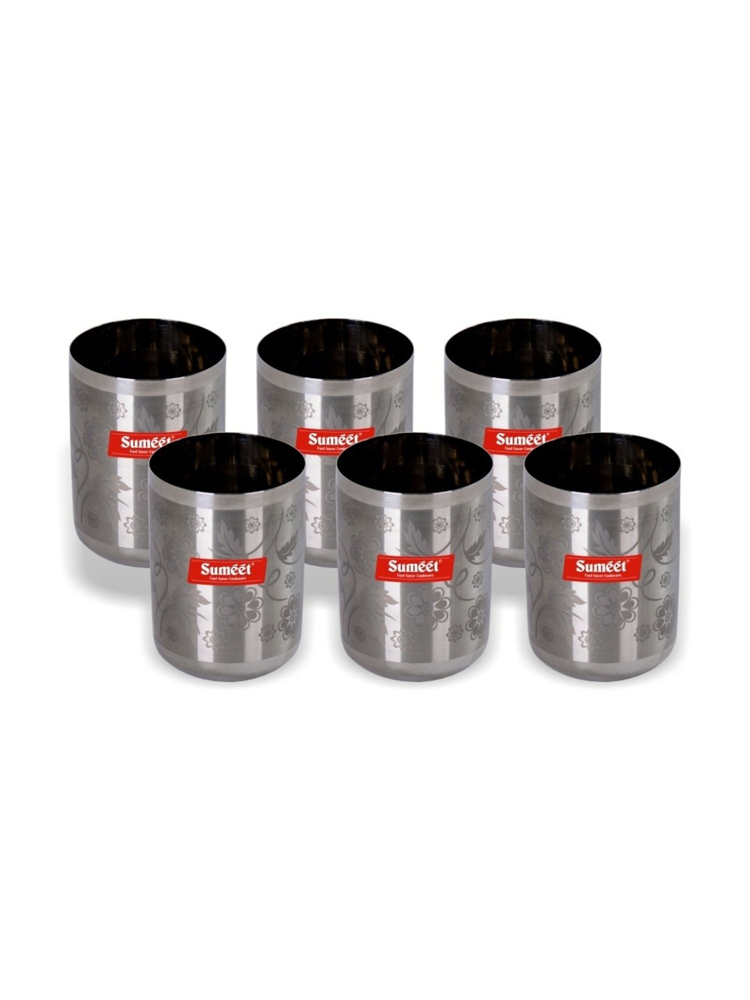 Melbify Roll Sip Transparent Cocktail Glass with straw 250ml - Set of 2