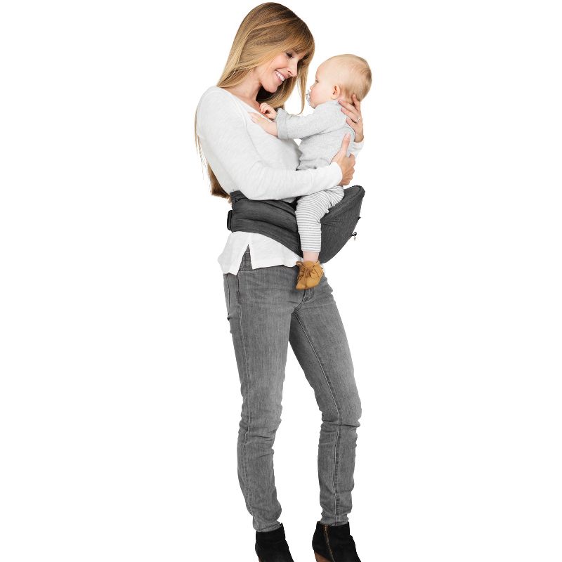 Moby 2-in-1 Baby Carrier + Hip Seat - Gray