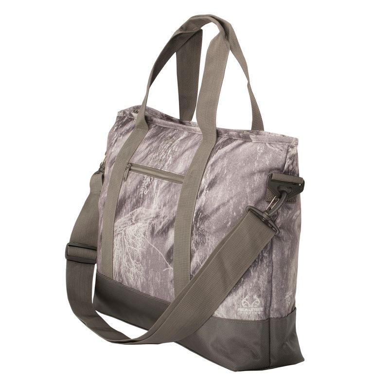 Insights Fishing Realtree Versatile Multi Use Spacious Carry-All Tote Beach Bag with Removable Shoulder Strap, Gray