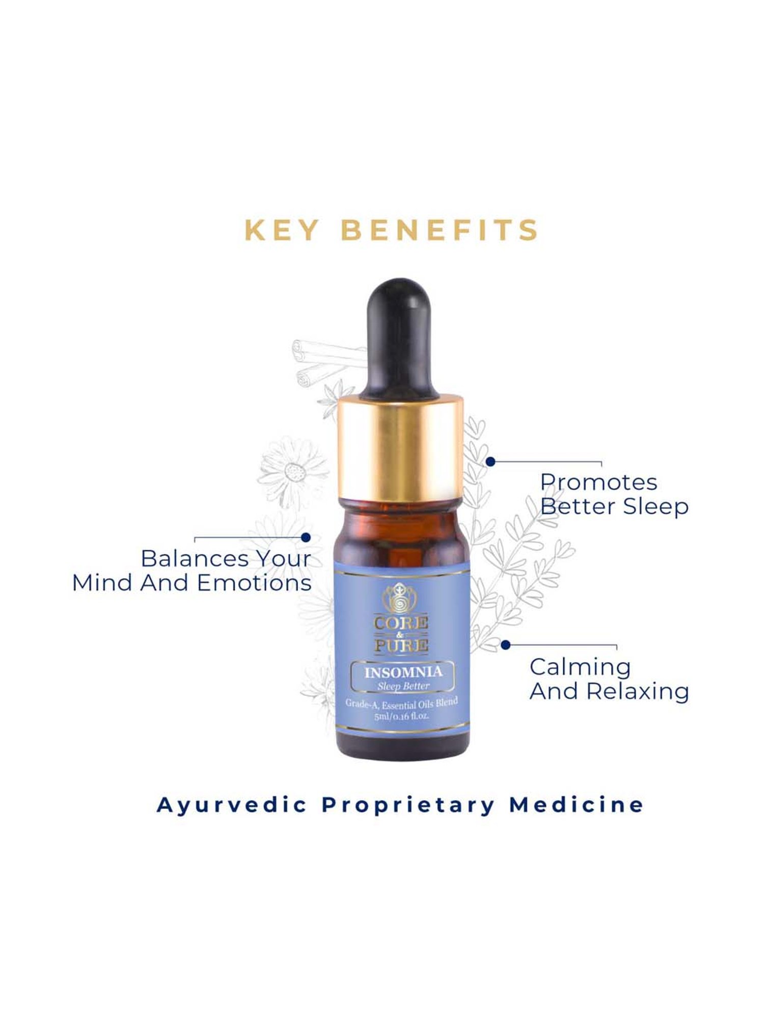 CORE & PURE Insomnia Oil - 5 ml