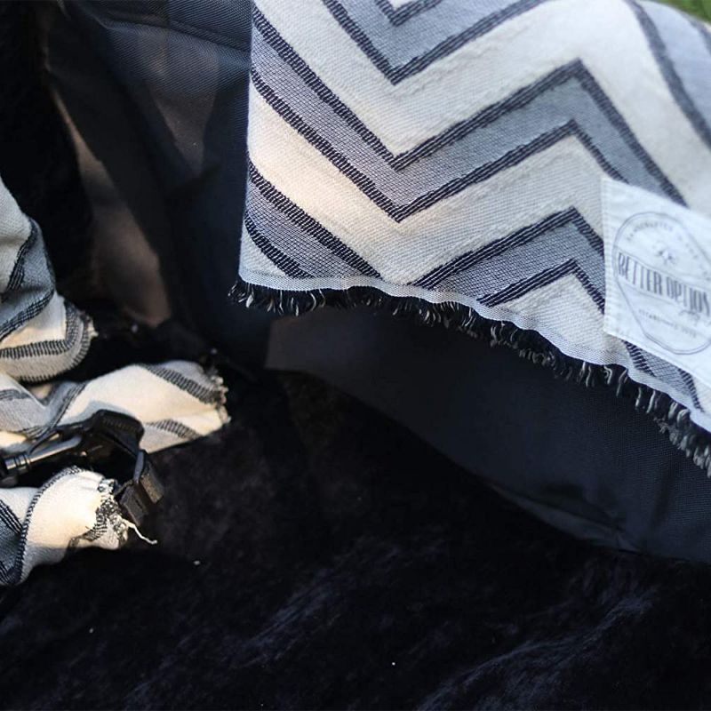 Better Options Supply Company Keenz 7S Stroller Wagon Chevron Print Liner with Matching Blanket and Harness Pad Covers Made w/ Machine Washable Fabric