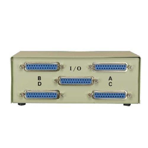 SF Cable, 4-Way DB25 Female ABCD Straight Thru Switch Box