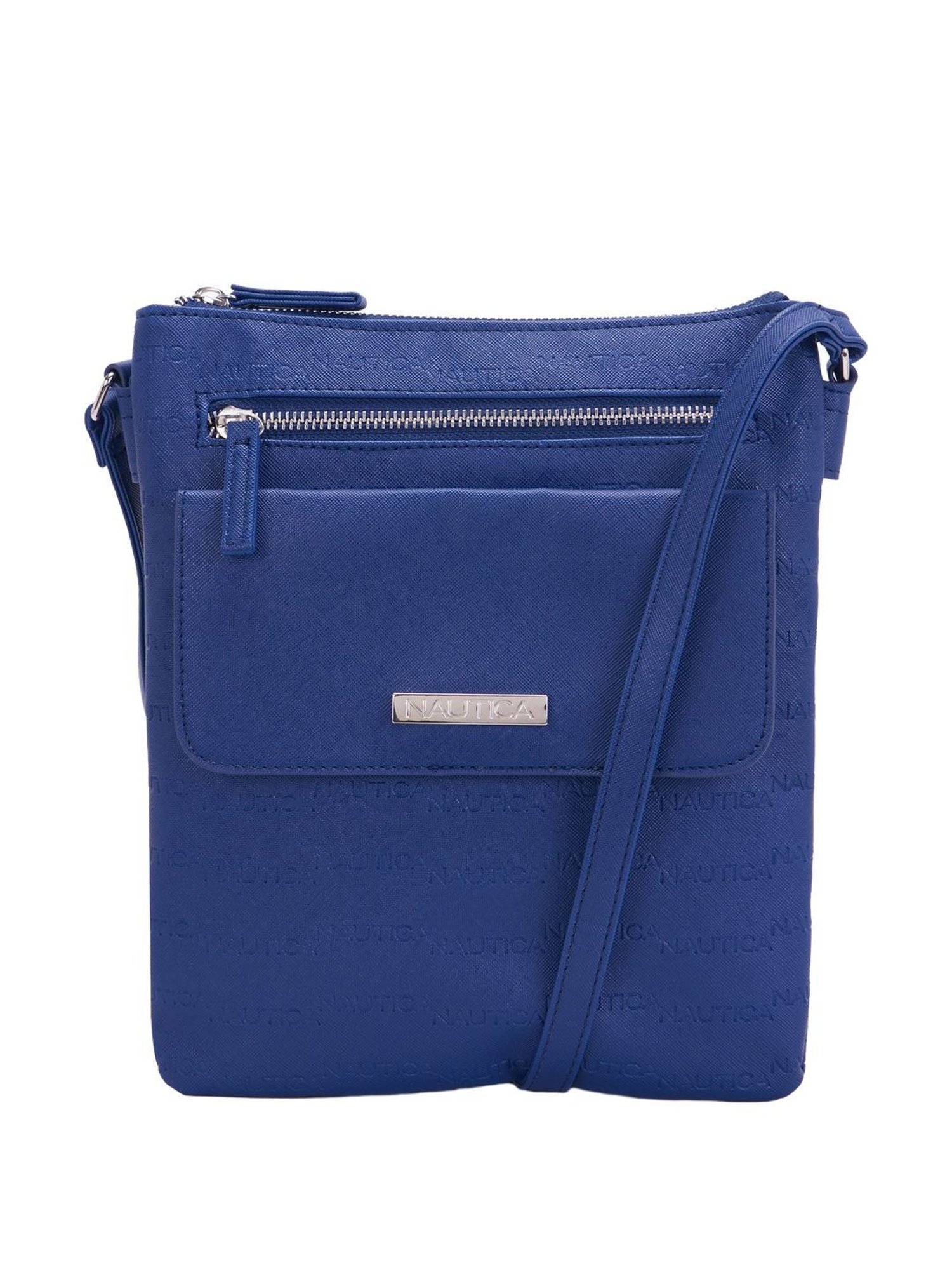 Nautica Navy Solid Medium Sling Handbag