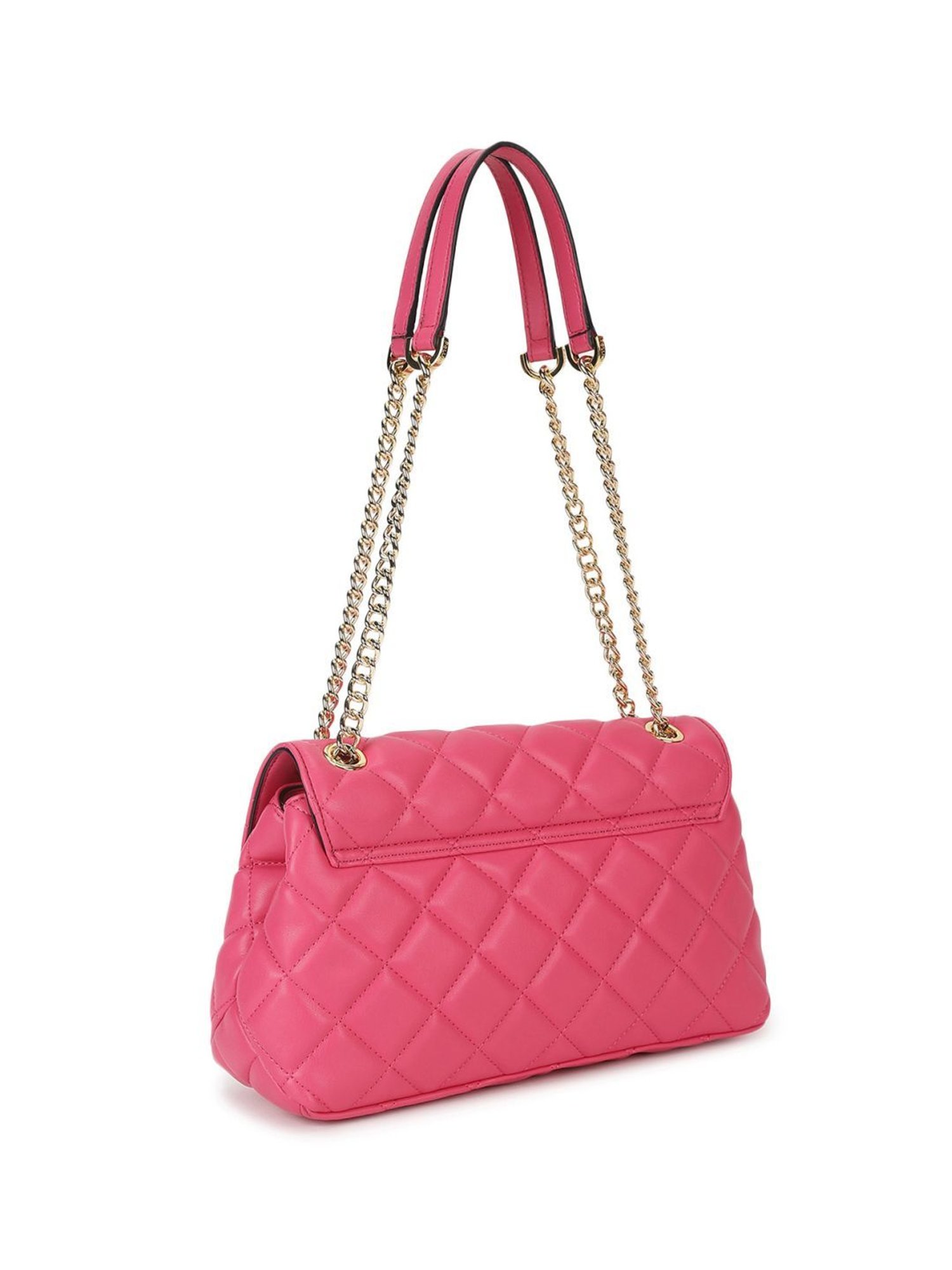 Pollini Pink Soft Quilted Medium Shoulder Bag