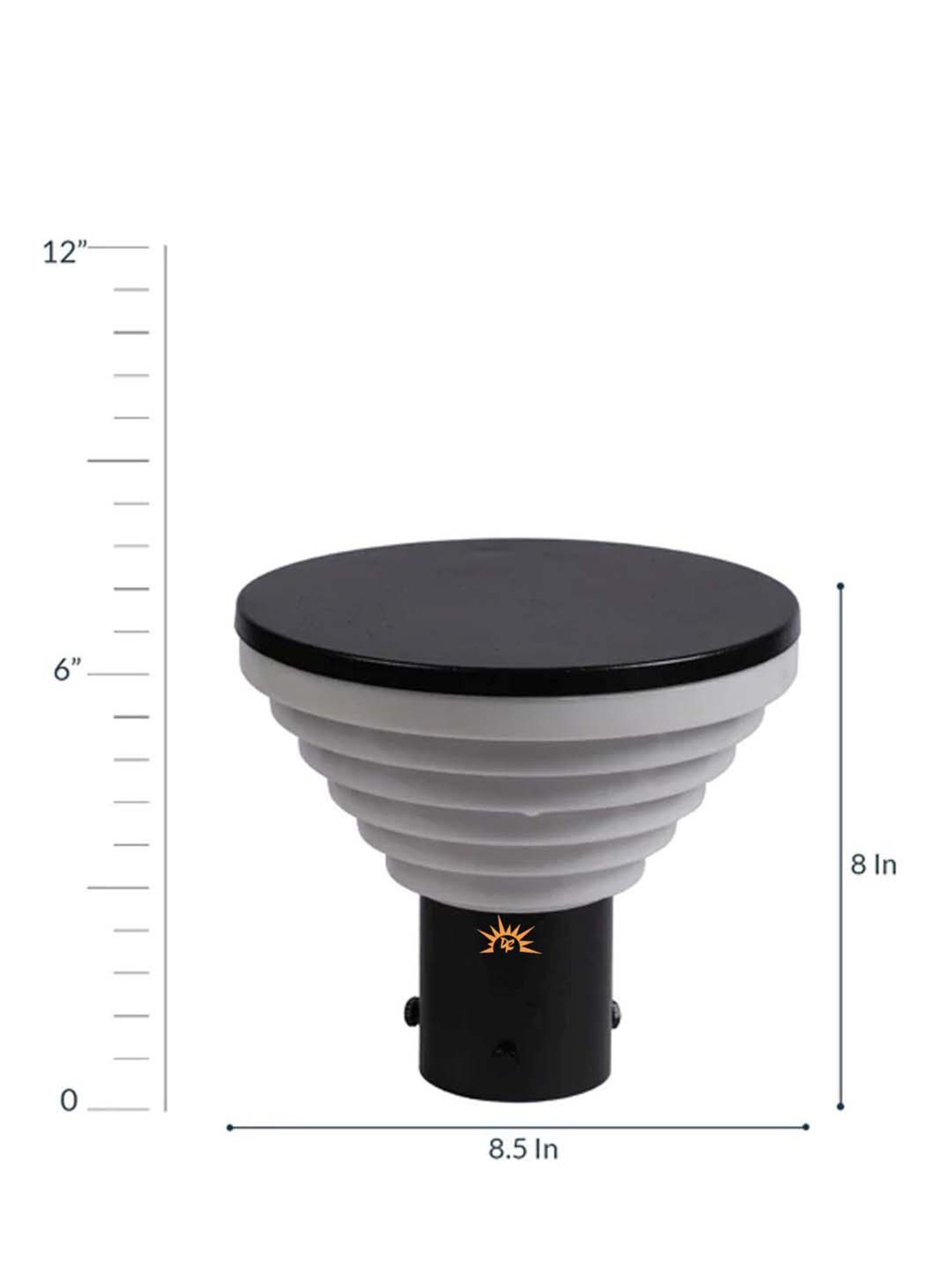 Pure Home and Living Grey Glass Trophy Shaped Table Lamp Stand