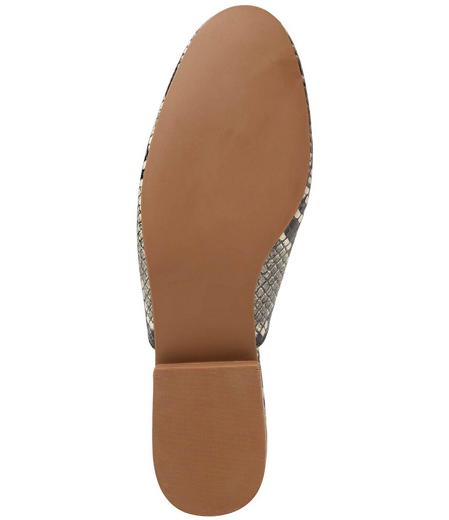 Jack Rogers Delaney Snake Print Leather Mules