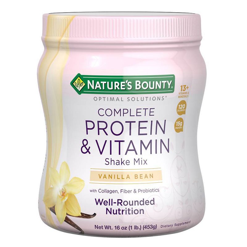 Optimal Solutions Protein & Vitamin Shake Mix - Vanilla Bean - 16oz