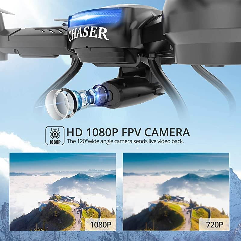F181W 1080P WiFi FPV Drone with WideAngle HD Camera Live Video RC Quadcopter with Altitude Hold Gravity Sensor Function RTF and Easy to Fly for Beginner amp Kids 2 Batteries Included