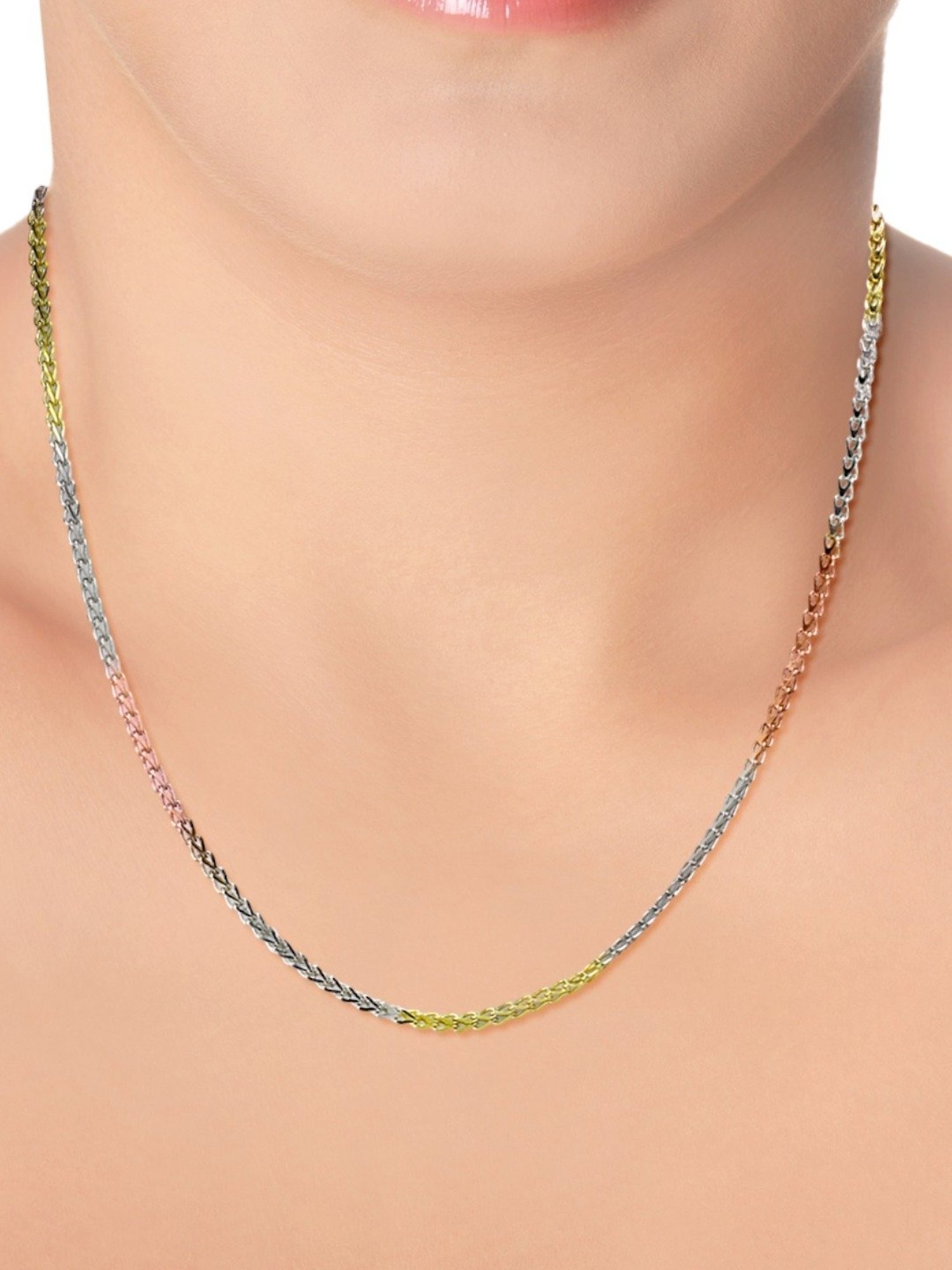 Taraash 92.5 Sterling Silver Chain for Women