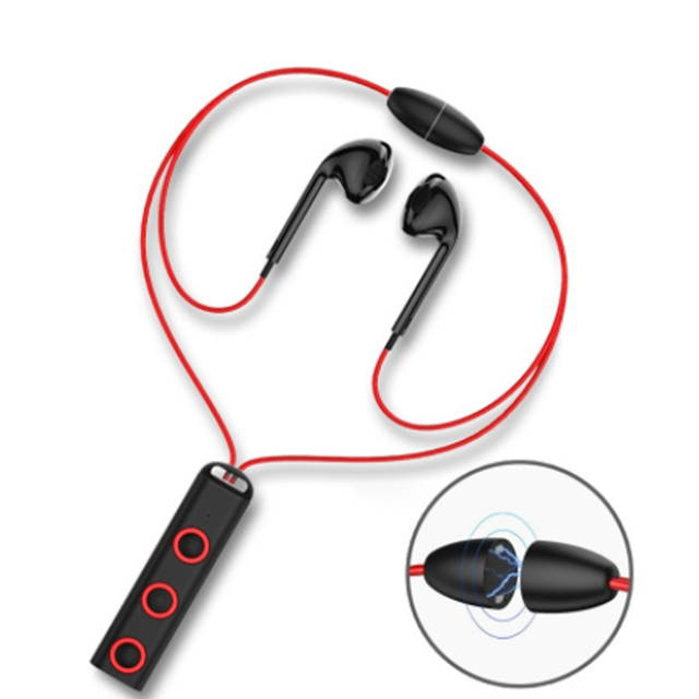 Sports Bluetooth Headset, Magnetic Waterproof Stereo Headset, Wireless Necklace Pendant Headphones