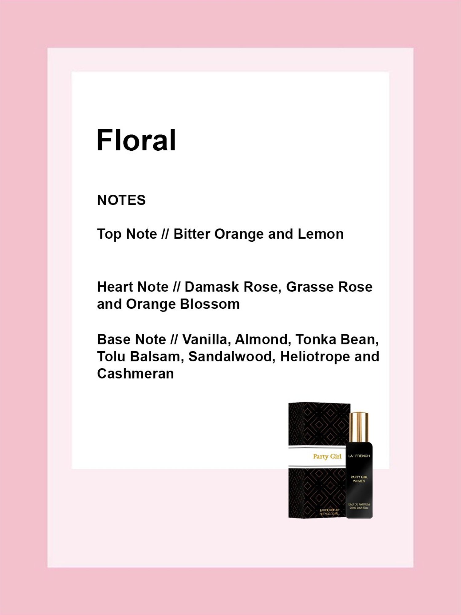 La'French Party Girl Eau de Parfum for Women - 20 ml