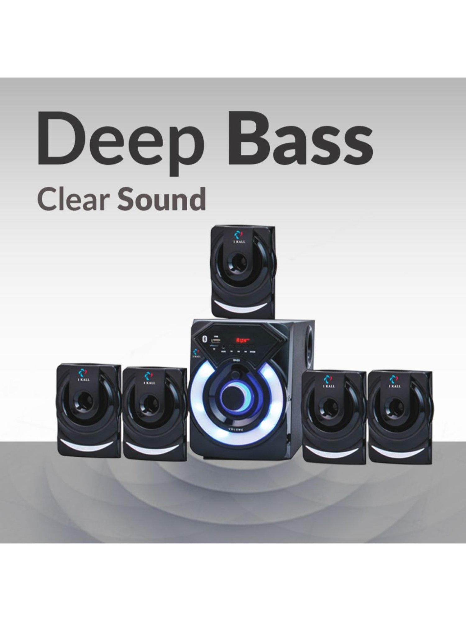 I Kall IK-444 5.1 Channel Home Theatre (Black)