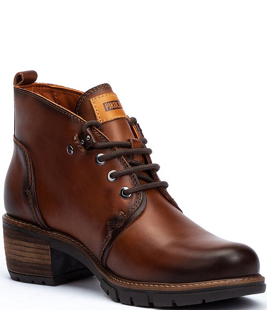 Pikolinos San Sebastian W1T Leather Lace-Up Booties