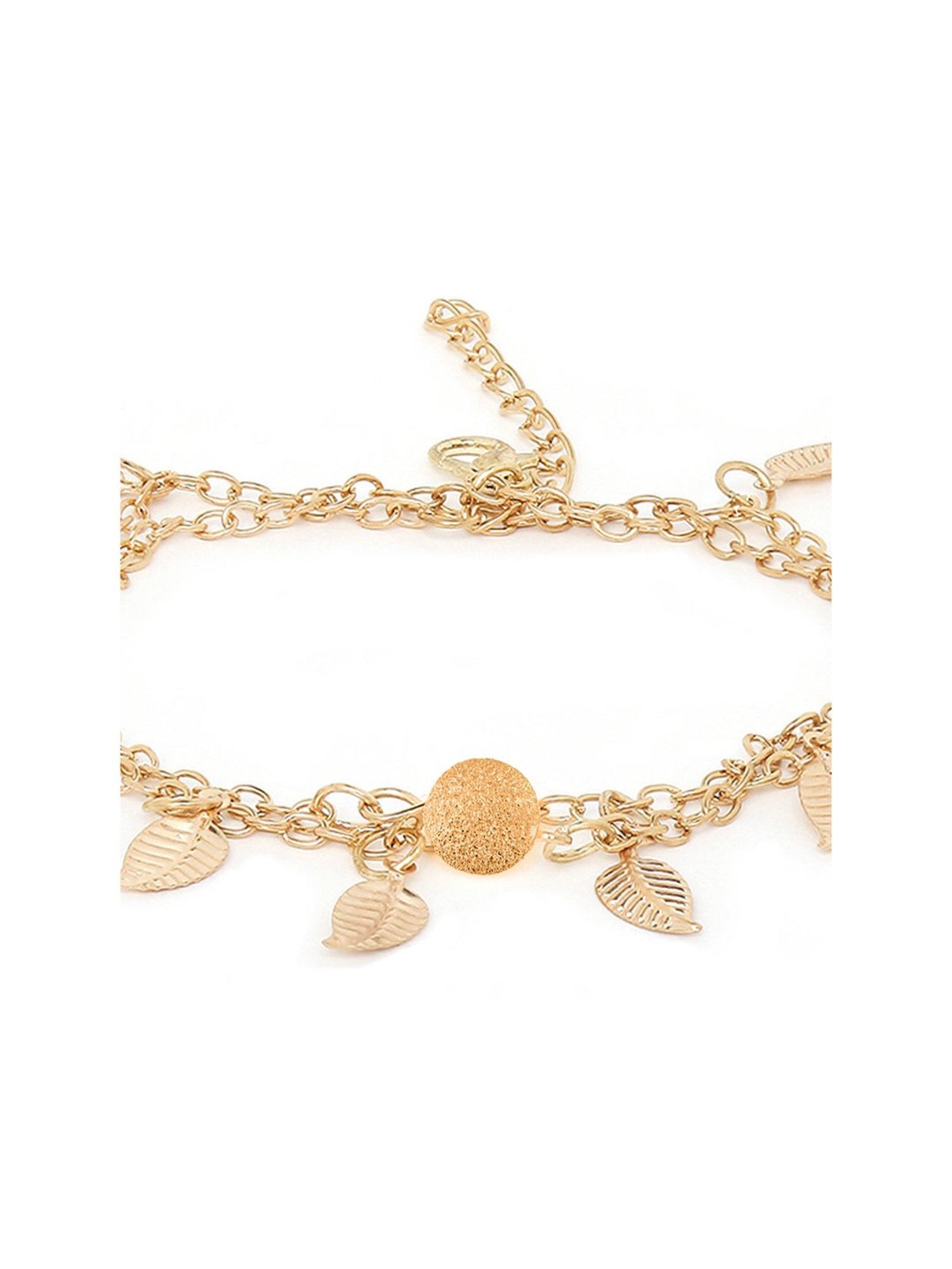 Abdesigns Gold-Plated Handpaint Wedding Doli Barat Bridal Anklets