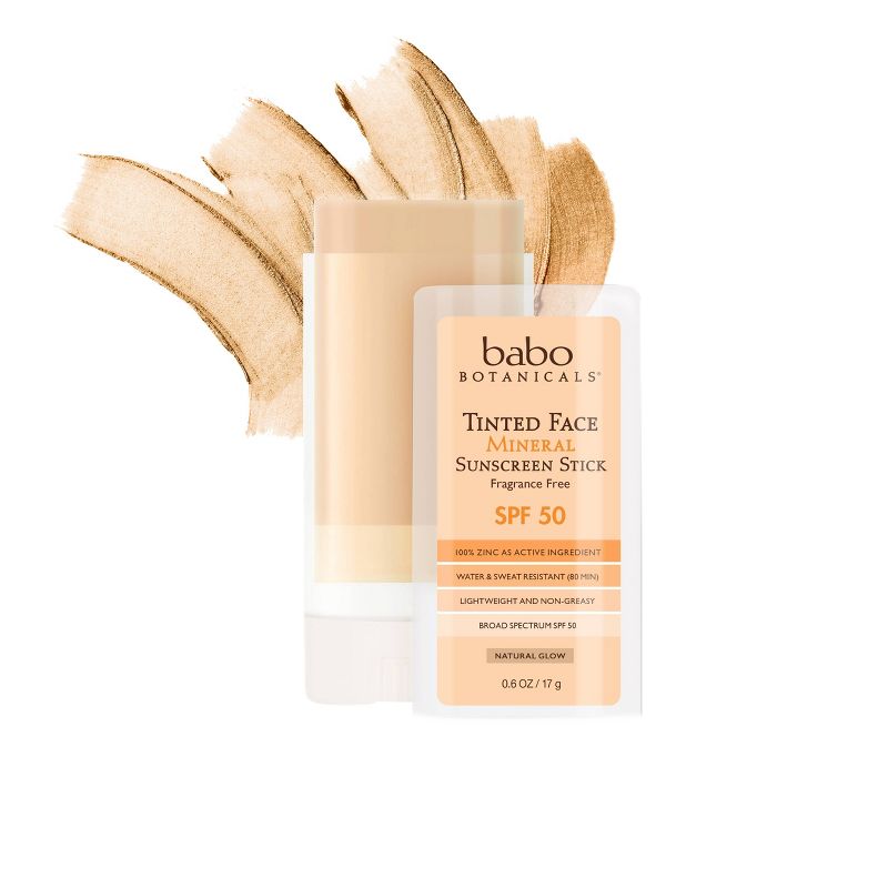 Babo Botanicals Tinted Face Mineral Sunscreen Stick - SPF 50 - 0.6oz