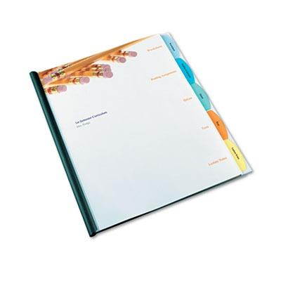 GBC Polypropylene View-Tab Report Cover Binding Bar Letter Holds 20 Pages Clear