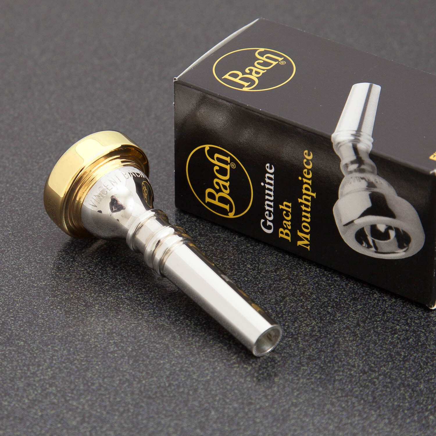 Genuine Bach 24K Gold Rim & Cup Cornet Mouthpiece, 6 NEW! Ships Fast!