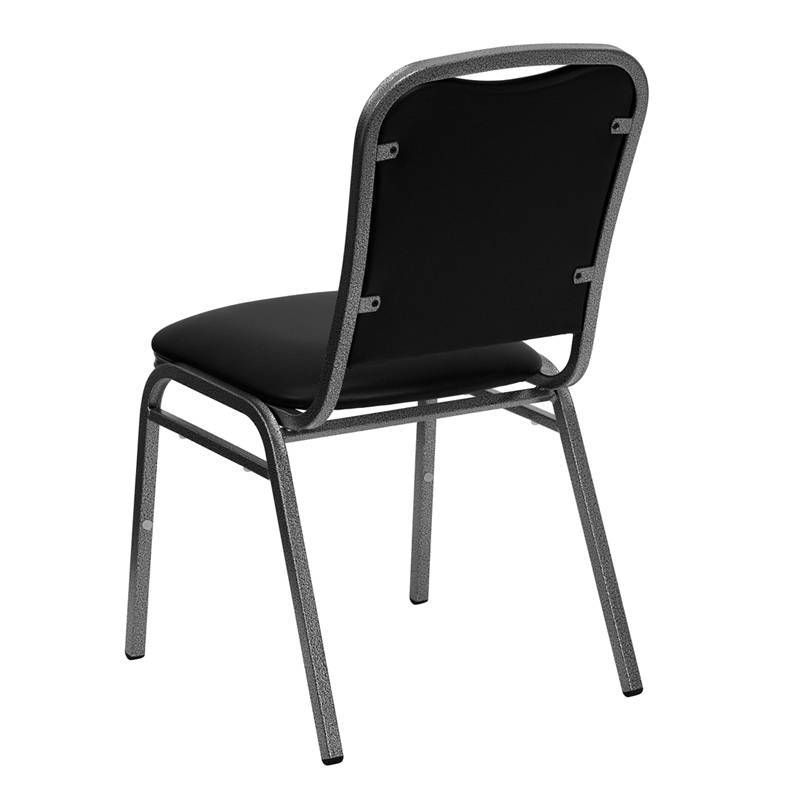 Riverstone Furniture Collection Vinyl Banquet Chair Black