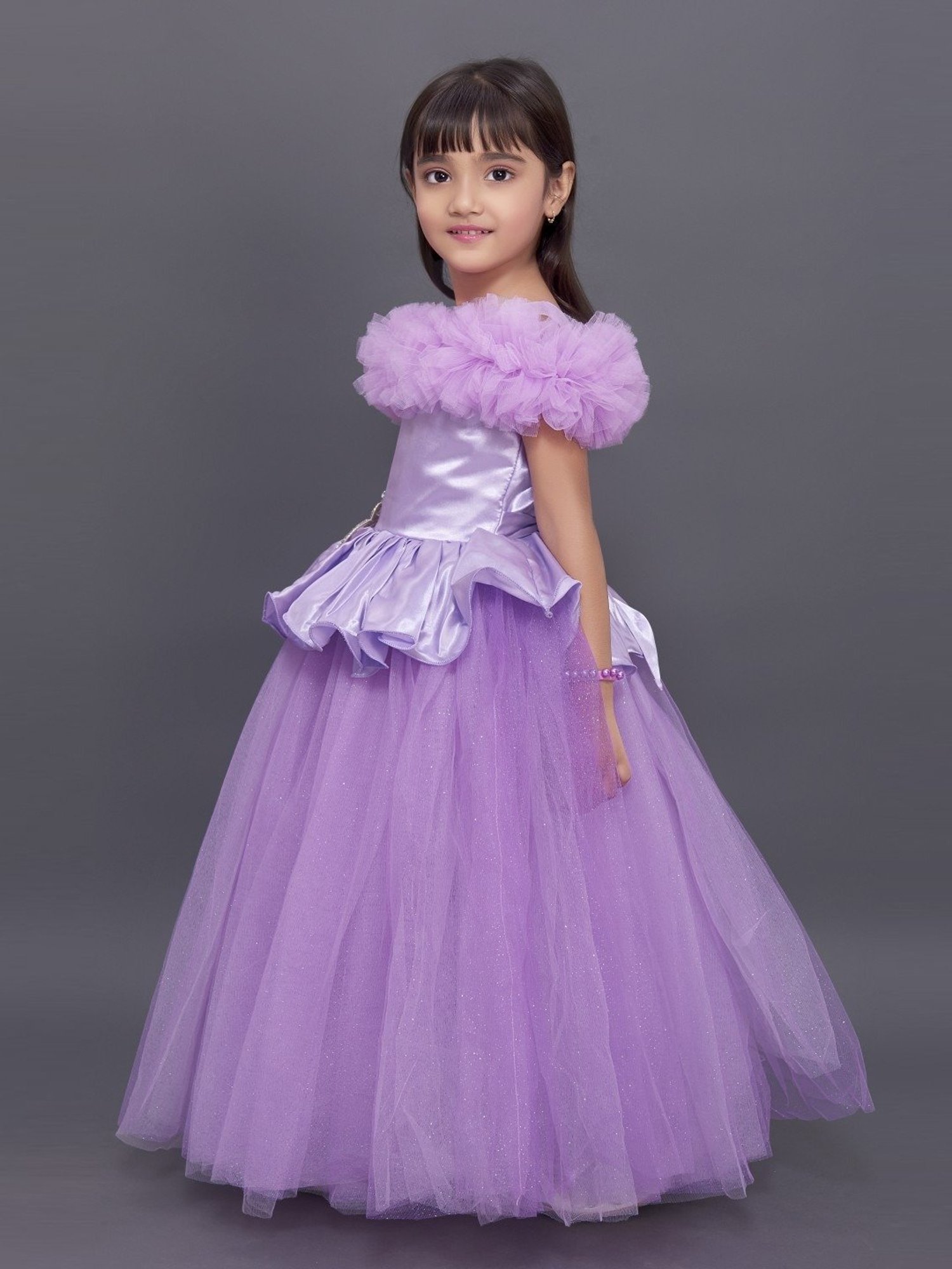 Pink Chick Kids Lilac Regular Fit Gown