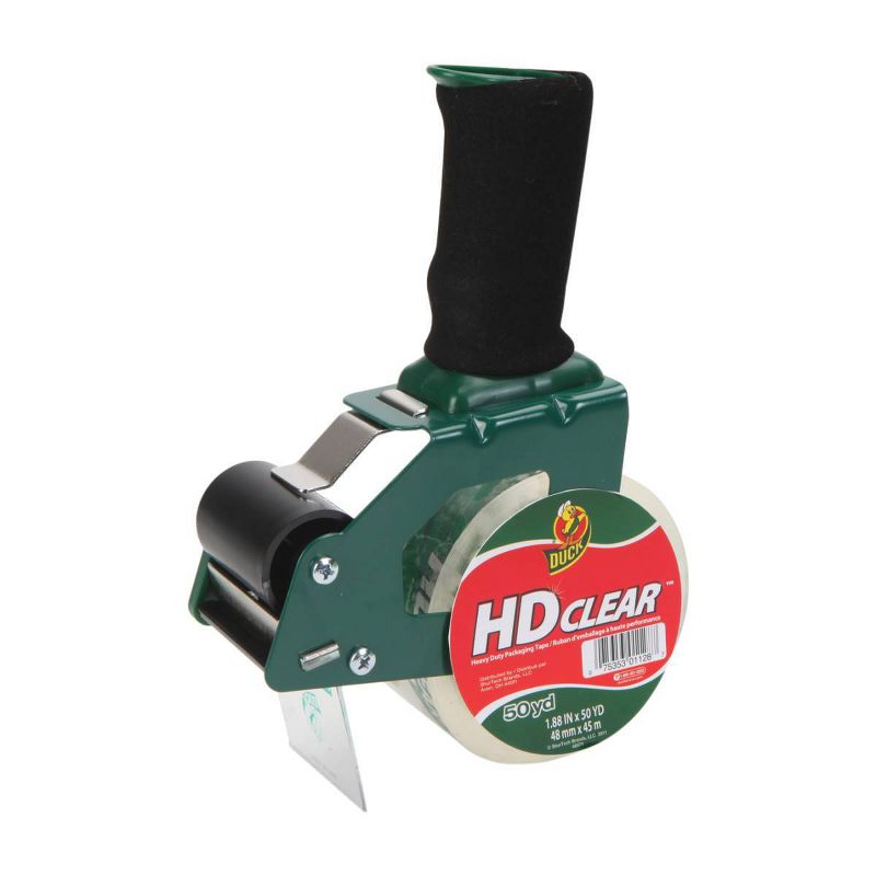 Duck 1.88" x 50yd HD Clear Packaging Tape with Dispenser