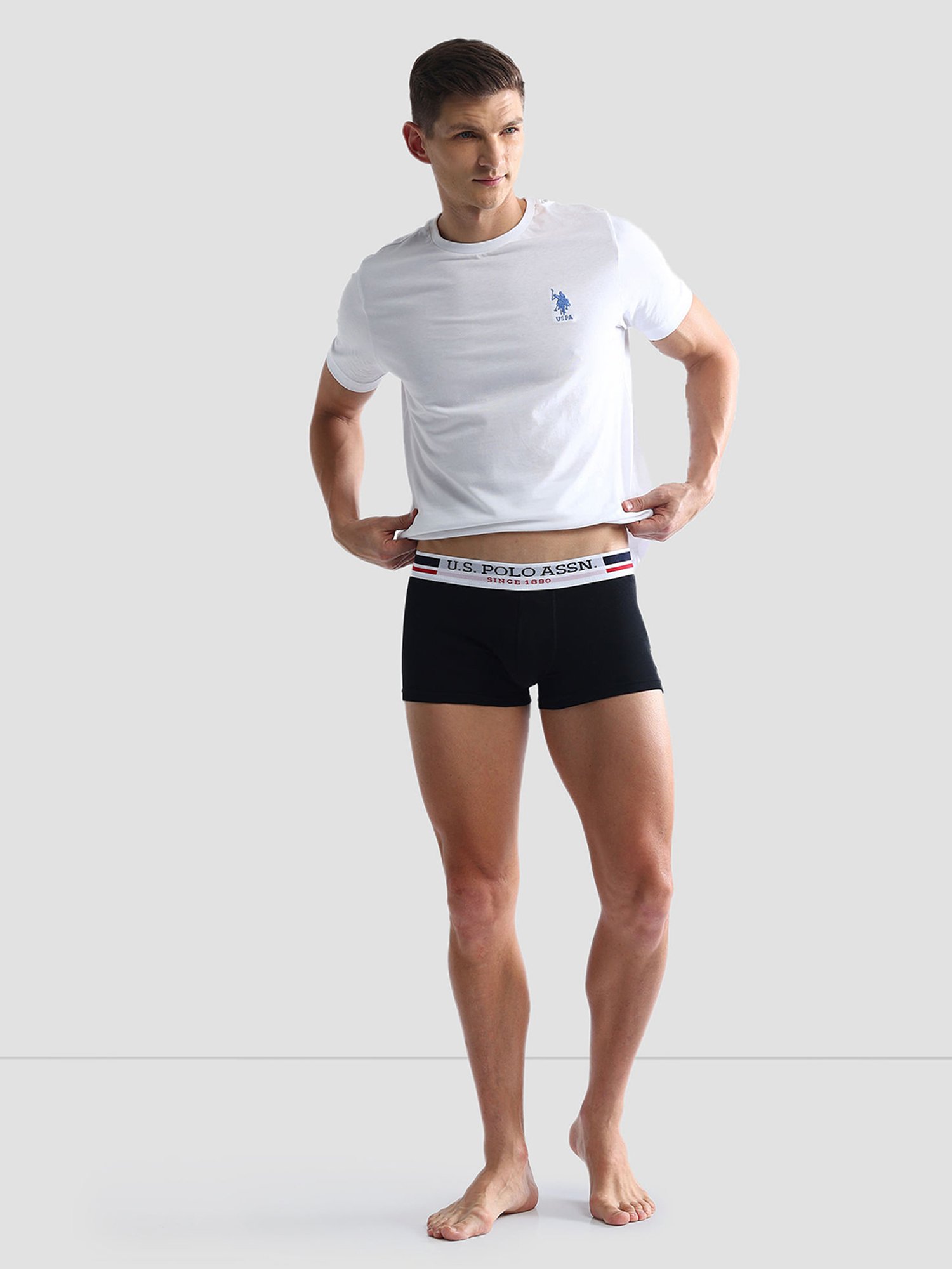 U.S. Polo Assn. Multicolor Regular Fit Trunks - Pack of 3